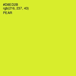 #D8ED2B - Pear Color Image