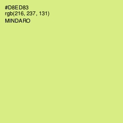 #D8ED83 - Mindaro Color Image