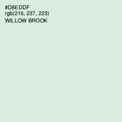 #D8EDDF - Willow Brook Color Image