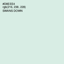 #D8EEE4 - Swans Down Color Image