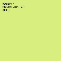 #D8EF7F - Sulu Color Image