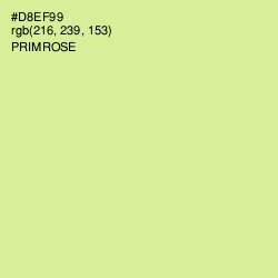 #D8EF99 - Primrose Color Image