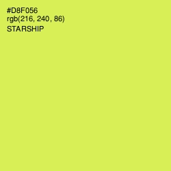 #D8F056 - Starship Color Image