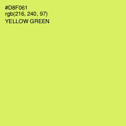 #D8F061 - Yellow Green Color Image