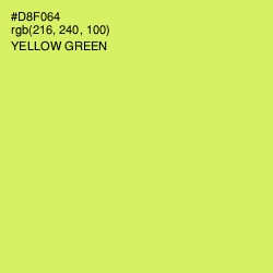 #D8F064 - Yellow Green Color Image