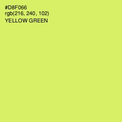 #D8F066 - Yellow Green Color Image