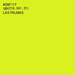 #D8F11F - Las Palmas Color Image
