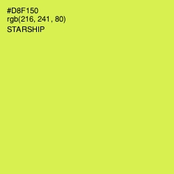 #D8F150 - Starship Color Image