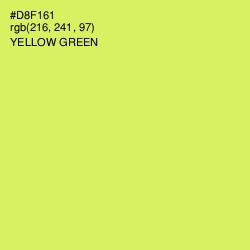 #D8F161 - Yellow Green Color Image