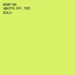 #D8F166 - Sulu Color Image