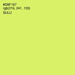 #D8F167 - Sulu Color Image