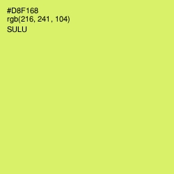 #D8F168 - Sulu Color Image