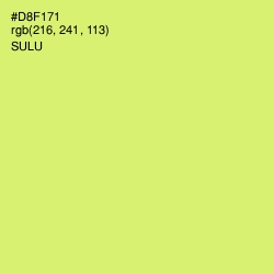 #D8F171 - Sulu Color Image