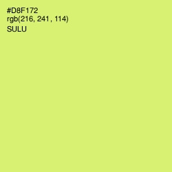 #D8F172 - Sulu Color Image
