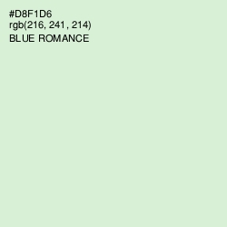 #D8F1D6 - Blue Romance Color Image