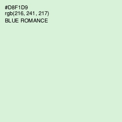 #D8F1D9 - Blue Romance Color Image