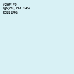 #D8F1F5 - Iceberg Color Image