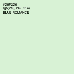 #D8F2D6 - Blue Romance Color Image