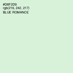 #D8F2D9 - Blue Romance Color Image