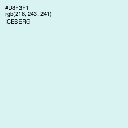 #D8F3F1 - Iceberg Color Image