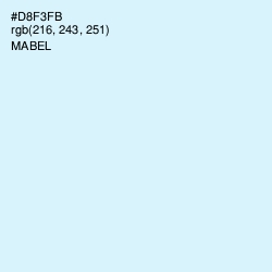 #D8F3FB - Mabel Color Image
