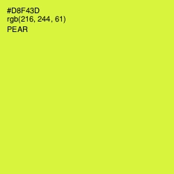 #D8F43D - Pear Color Image