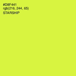 #D8F441 - Starship Color Image