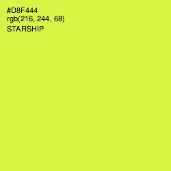 #D8F444 - Starship Color Image