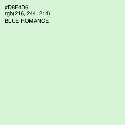 #D8F4D6 - Blue Romance Color Image