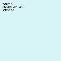 #D8F4F7 - Iceberg Color Image