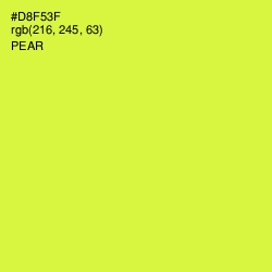 #D8F53F - Pear Color Image