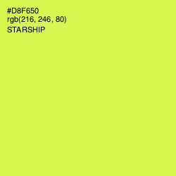 #D8F650 - Starship Color Image