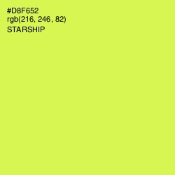 #D8F652 - Starship Color Image