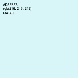 #D8F6F8 - Mabel Color Image