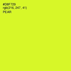 #D8F729 - Pear Color Image