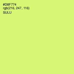 #D8F774 - Sulu Color Image