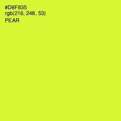 #D8F835 - Pear Color Image