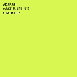 #D8F851 - Starship Color Image