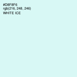 #D8F8F6 - White Ice Color Image