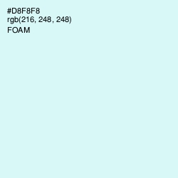 #D8F8F8 - Foam Color Image