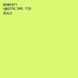 #D8F971 - Sulu Color Image