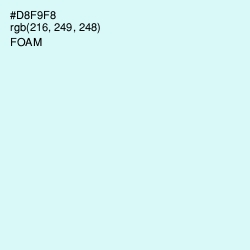 #D8F9F8 - Foam Color Image