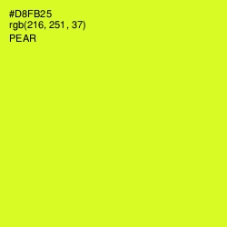 #D8FB25 - Pear Color Image