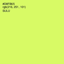 #D8FB65 - Sulu Color Image