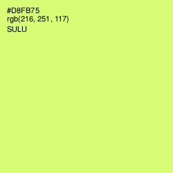 #D8FB75 - Sulu Color Image