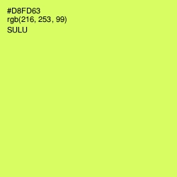 #D8FD63 - Sulu Color Image