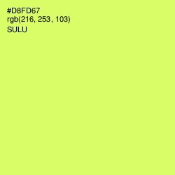 #D8FD67 - Sulu Color Image