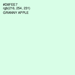 #D8FEE7 - Granny Apple Color Image