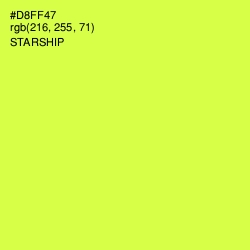 #D8FF47 - Starship Color Image
