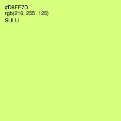 #D8FF7D - Sulu Color Image